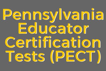 pennsylvania pect certification